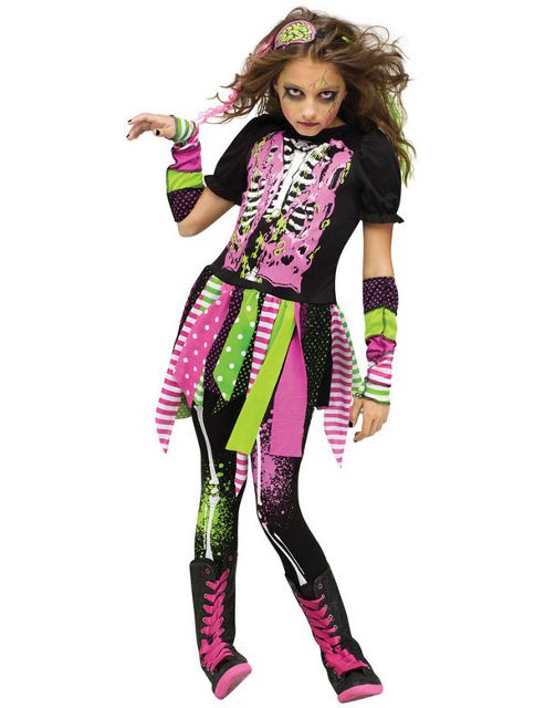 Image of Child Neon Zombie Costume Small
