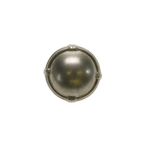 Image of Dill Buttons 28mm Dome Rimmed Silver