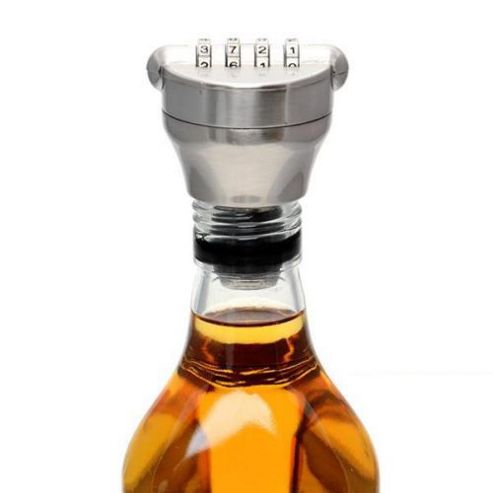 Image of Wine Combination Bottle Lock Number Padlock For Wine And Spirit Bottles