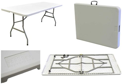 Image of Folding Dining, Events, Garden, Trestle, Wedding Table. 6ft Long