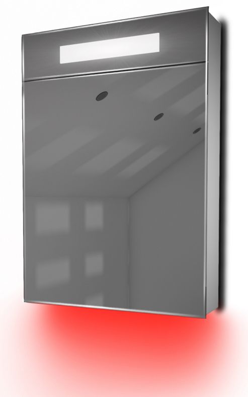 Image of Ambient Bathroom Mirror Cabinet With Sensor & Internal Shaver Socket K86r
