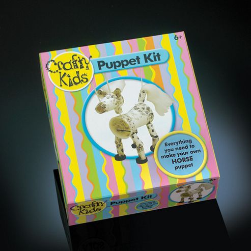 Image of Crafty Kids Puppet Kit - Make Your Own Horse Puppet 6yrs+
