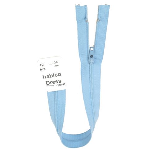 Image of Dress Zip - 30cm - Sky