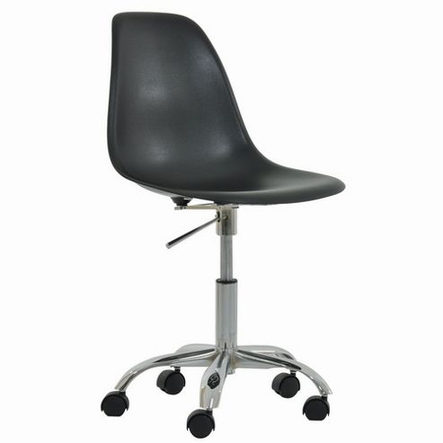 Image of Eames Style Swivel Dsw Office Chair Black