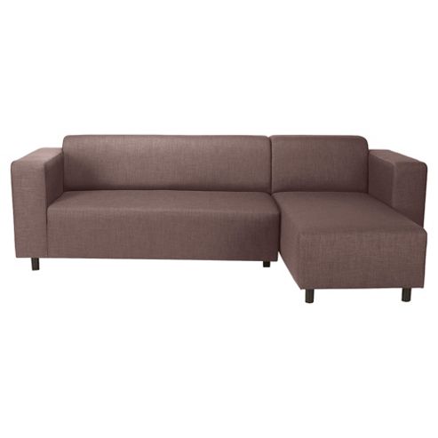 Image of Stanza Fabric Corner Sofa Mocha Right Hand Facing