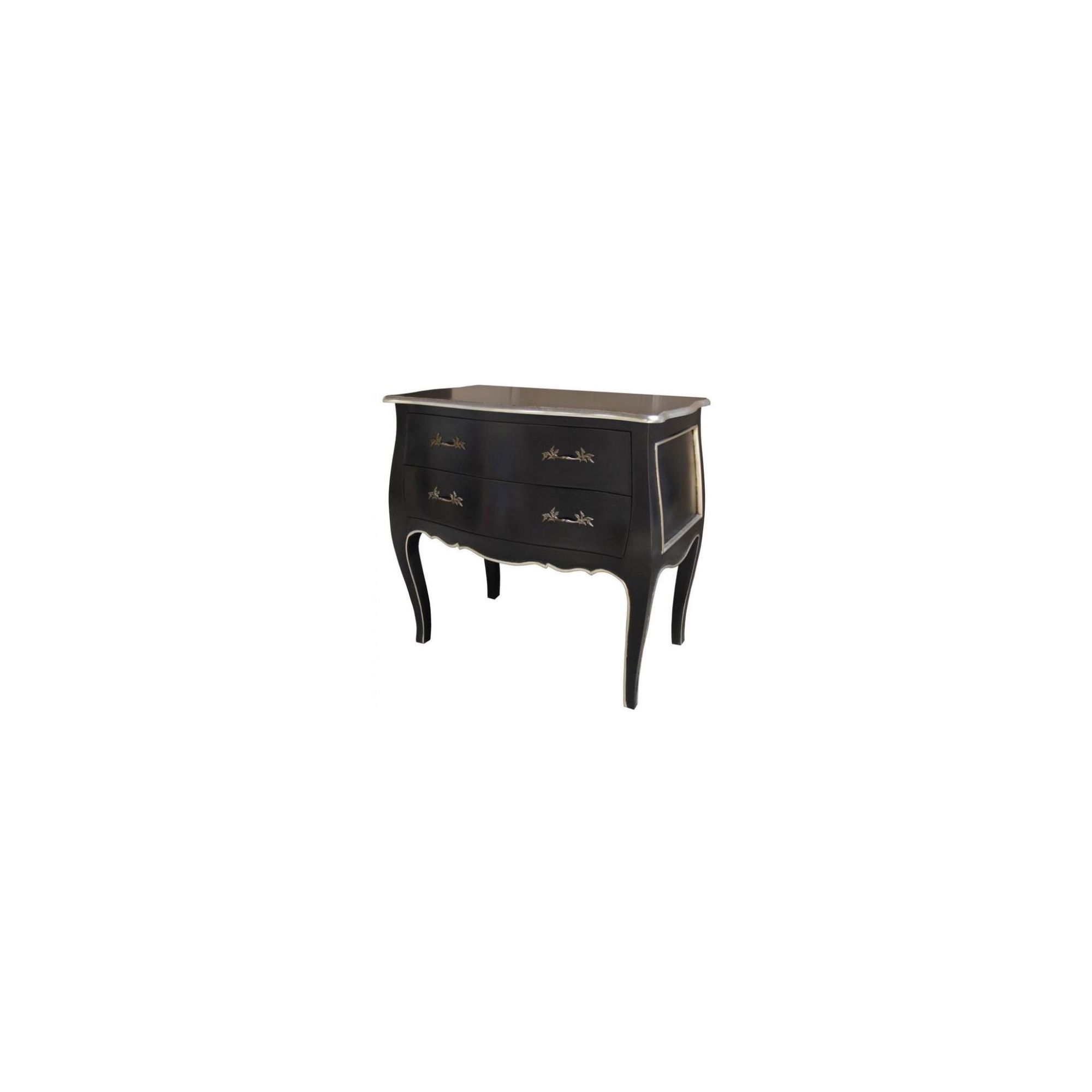 Lock stock and barrel Mahogany Bombe Chest in Mahogany - Black at Tesco Direct