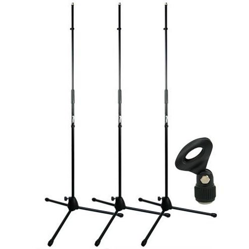 Image of Tiger 3 Pack Of Straight Microphone Stands