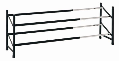 Image of Urbane Designs Shoe Rack (set Of 8) - Black / Chrome
