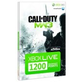Xbox Live - 1200 Microsoft Points - Call of Duty Modern Warfare 3 Branded
