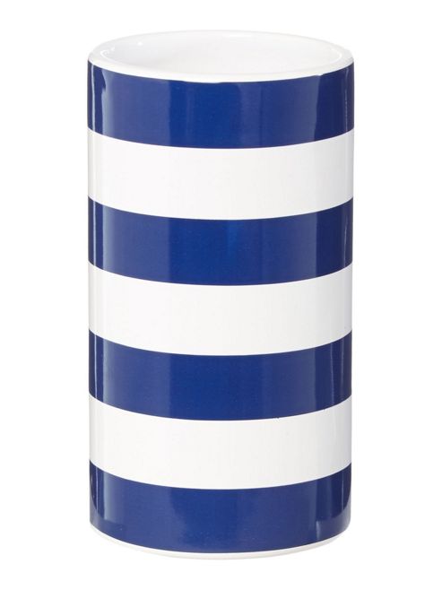 Image of Linea Ceramic Striped Tumbler In Blue