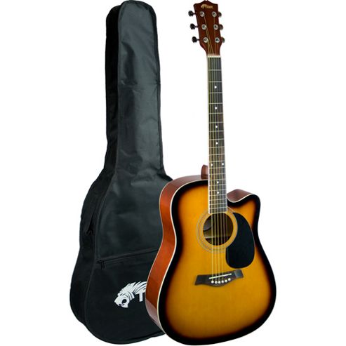 Image of Tiger Cutaway Acoustic Guitar In Sunburst