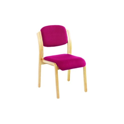 Image of Jemini Wood Frame Side Chair No Arms Claret Kf03513