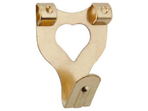 Image of Basic 16430 No3 Picture Hooks+pins Eelectro Brass X8