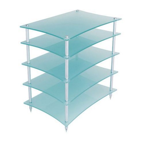 Image of Quadraspire Q4evo 5 Shelf Hi-fi Stand In Glass