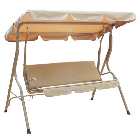 Image of Bentley Garden 3 Seater Swing Seat - Beige