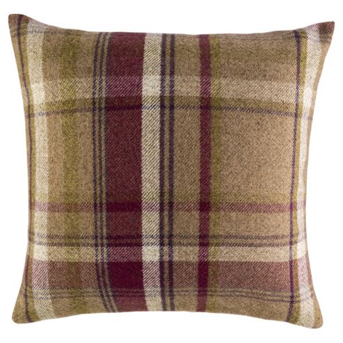 Image of Plum Check Cushion