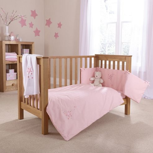 Image of Clair De Lune Starburst 2 Piece Bedding Set - Pink - Pink