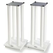 Atacama Pair of Speaker Stands in White - Height 700mm