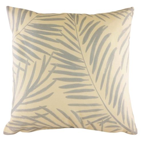 Image of Palm Leaf Cushion, Grey