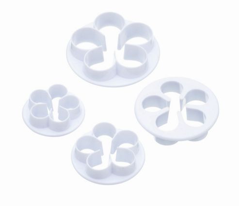 Image of Set Of Four Rose Fondant Cutters