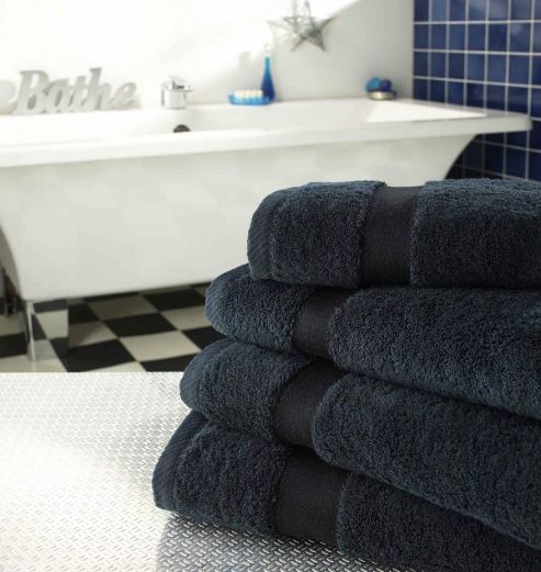 Image of Luxury 600gsm Supreme 100% Egyptian Cotton Towel - Black
