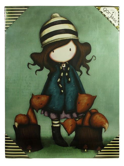 Image of Santoro Gorjuss The Foxes Canvas Print