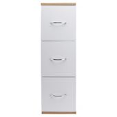 Two Tone  Wood 3Drawer Unit
