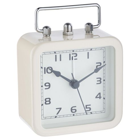 Image of Tesco Cream Square Alarm Clock