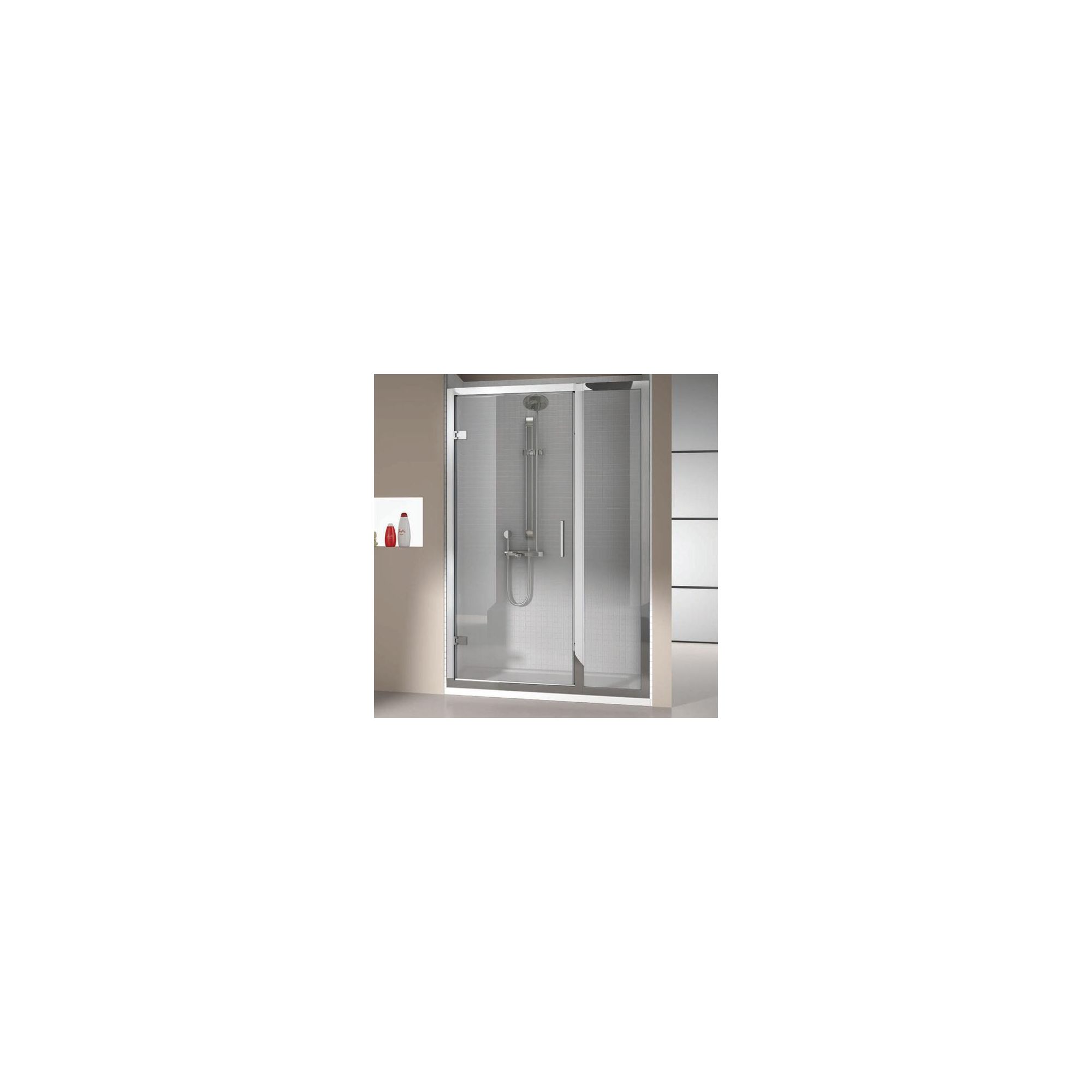 Merlyn Vivid Eight Hinged Shower Door Enclosure with Inline Panel 1200mm x 800mm (including Merlyte Tray) at Tesco Direct