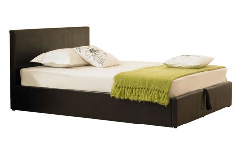 Image of Emporia Beds Madrid Ottoman Bed Frame - Brown - Double (4' 6")