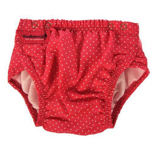 Image of Konfidence Swim Nappy Pink Polka Dots