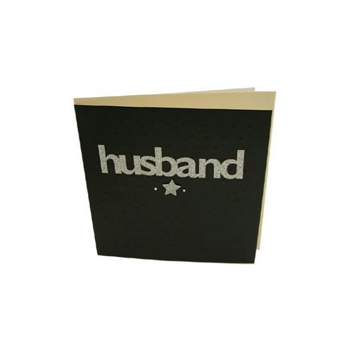 Image of Silver Star Husband Card