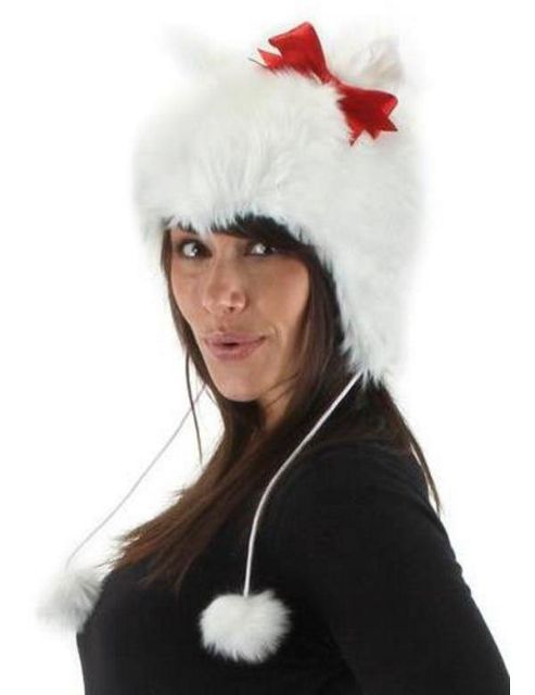 Image of White Kitty Hat