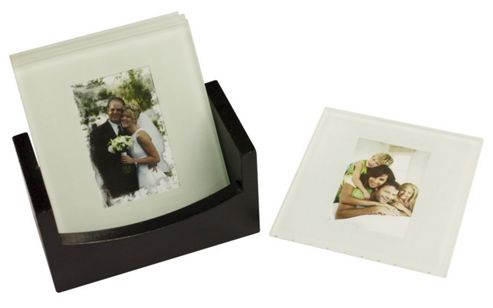 Image of Homemate Photo Coaster In Clear (set Of 4)