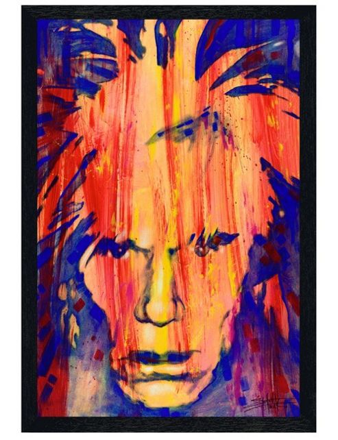 Image of Andy Warhol Fishwick Black Wooden Framed Andy Poster