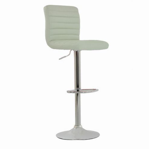 Image of Apollo White Faux Leather Bar Stool