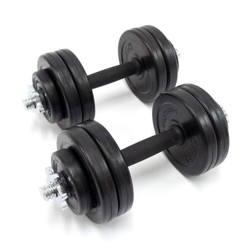 Image of Bodymax Deluxe 15kg Rubber Dumbbell Kit