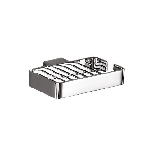 Image of Gedy Lounge Metal Soap Basket In Chrome