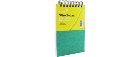 Image of Silvine Spiral Bound Shorthand Notebook 5x8 Inches 200 Leaf Ruled Feint 441-t