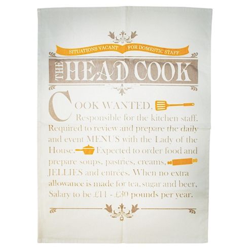 Image of Half Moon Bay Head Cook Single Tea Towl