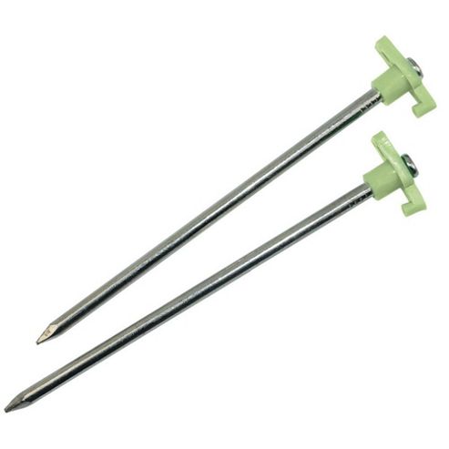 Image of Yellowstone 9 Inch Steel Glow In Dark Peg + Carry Bag - 5 Pack