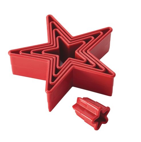 Image of Cake Boss 5 Piece Stars Fondant Cutters Set