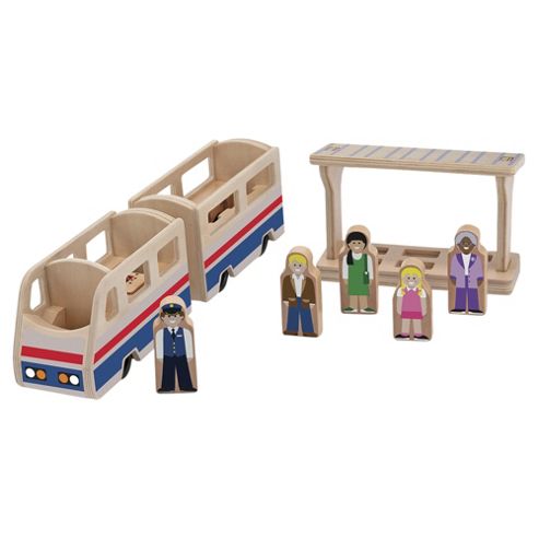 Image of Wooden Toys - Train Platform Set - Melissa & Doug
