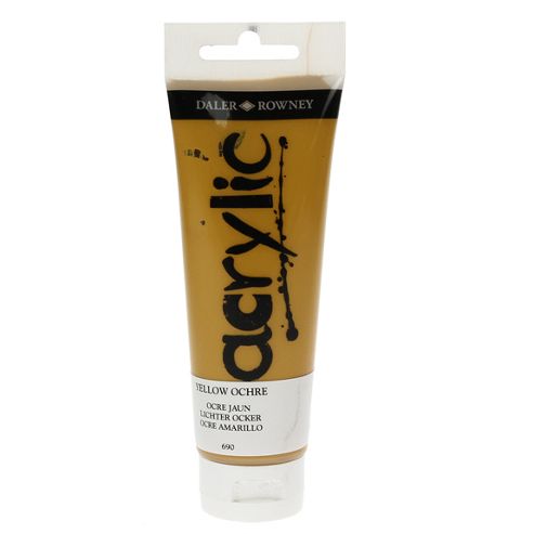 Image of Daler Graduate Acrylic Yellow Ochre 120ml