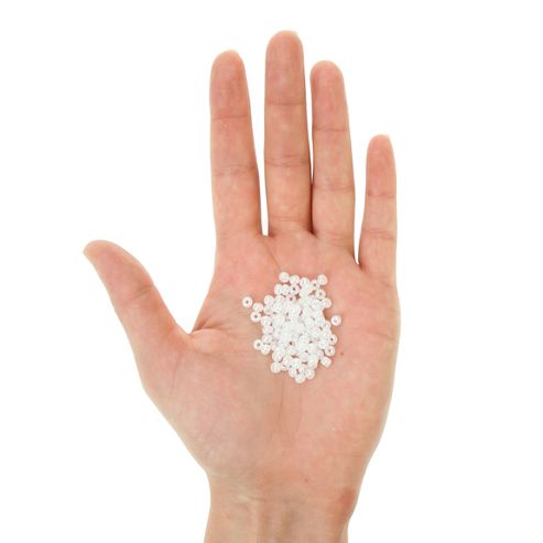 Image of Czech Seed Bead 6/0 Op Pearl White