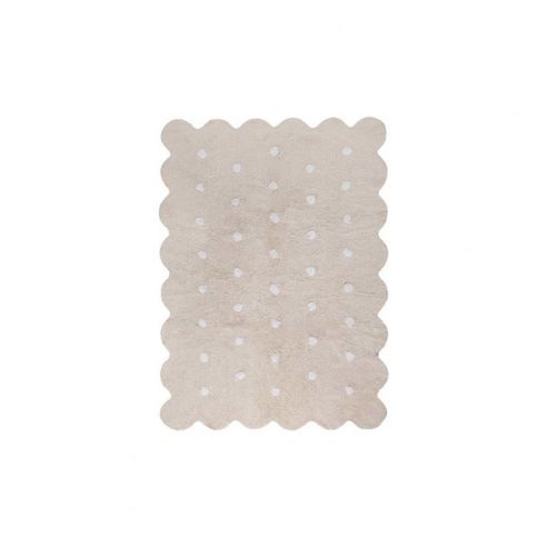 Image of Lorena Canals Galleta Beige Contemporary Rug - 120 Cm W X 160 Cm D (3 Ft 11 In X 5 Ft 3 In)
