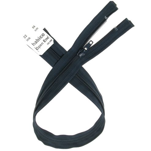 Image of Open End Zip - 56cm - Navy