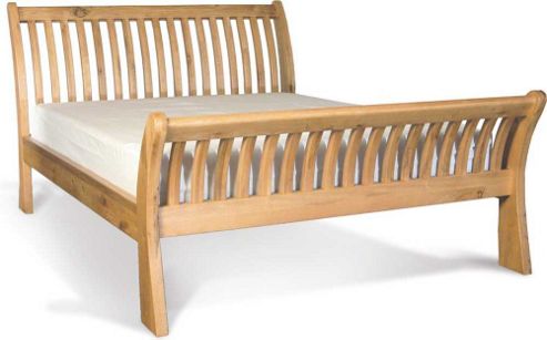 Image of Ultimum Riviera Oak 5 0 Sleigh Bed