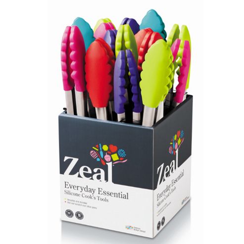 Image of Zeal Silicone Cooks Tong 25cm Mixed Colours