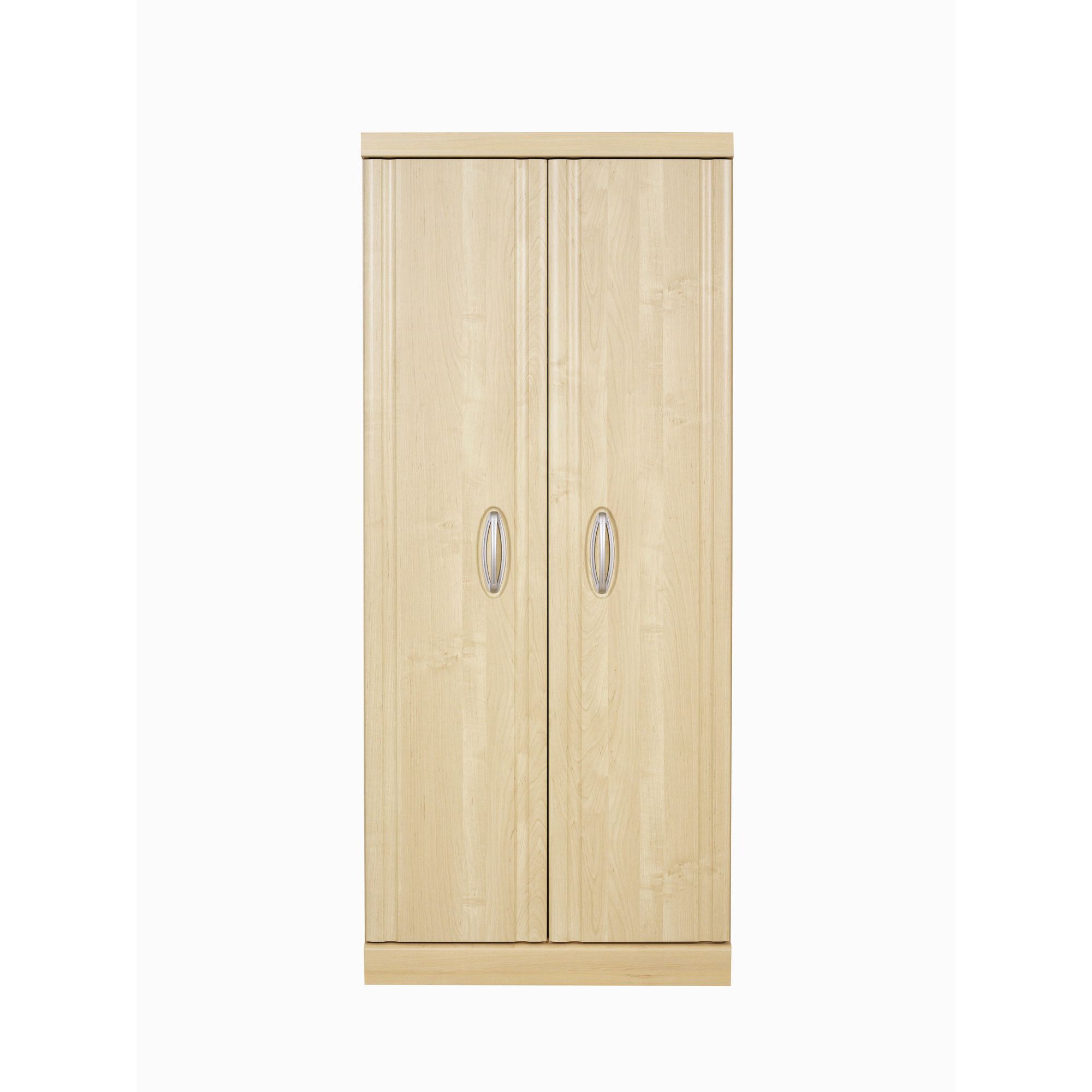 Caxton Strata 2 Door Short Height Wardrobe in Pear Wood at Tesco Direct